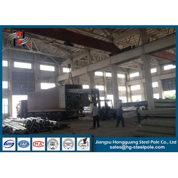 Buy cheap Conical Electrical Steel Utility Poles For 35KV Transmission Line Project from wholesalers