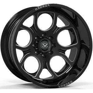 Buy cheap Off Road 4x4 Wheels 20x10 20x12 20x14 24x12 and 24x14 Gloss Black Deep Dish Rims product