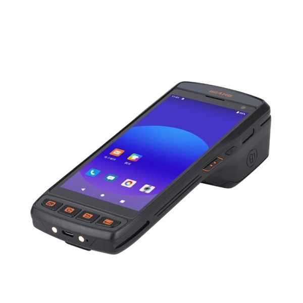 Industrial Android 11 PDA Handheld Terminal with Built-In Printer and Barcode