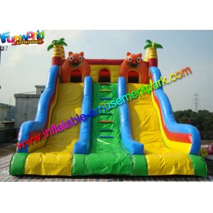 Buy cheap Three Lane Inflatable Bouncers With Slide Hand Printing 8mLx5mWx6mH from wholesalers
