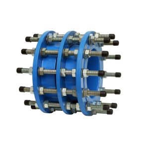 Buy cheap DN50 2.5Mpa NBR DIN Ductile Iron Pipe Dismantling Joint Stepped Coupling from wholesalers