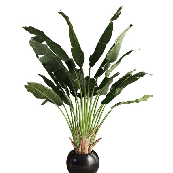 Quality Artificial Green Potted Plant Banana Tree Indoor Large Landscaping Decoration for sale