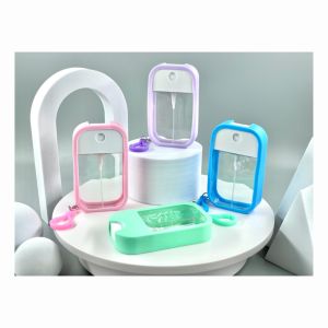 Buy cheap 50ml PETG Plastic Refillable Credit Card Perfume Atomizer Bottle with Colorful Case from wholesalers