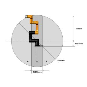 HCR-3A Collaborative Robot Arm With Vision System Onrobot Gripper Hanwha 6 Axis