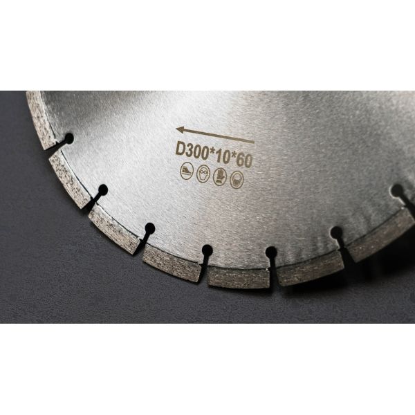 Silver Professional 12inch Diamond Circular Saw Blade For Calcium Silicate Cutting Disc