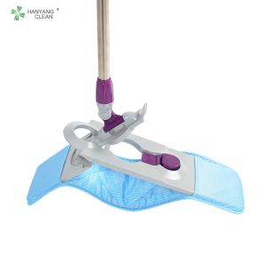 Buy cheap 1.25m Cleanroom esd antistatic microfiber blue mops from wholesalers