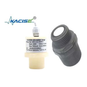 Buy cheap RS485 Output Sewage Pool PTFE water level meter Low power consumption intelligent ultrasonic 3m water level sensor from wholesalers