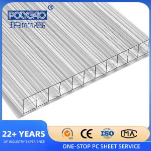 High Quality Multiwall Polycarbonate Hollow Sheet Uv X-structure Polycarbonate