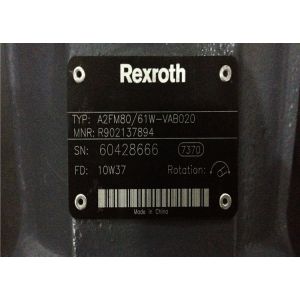 Buy cheap Rexroth Hydraulic Motor A2FM80/61W-VAB020 Compact Design Cast Iron Low Noise And Vibration from wholesalers