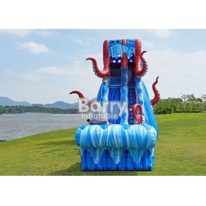 0.55mm PVC Tarpaulin 25 FT Ocean Battle Slide , Inflatable Adults Water Slide