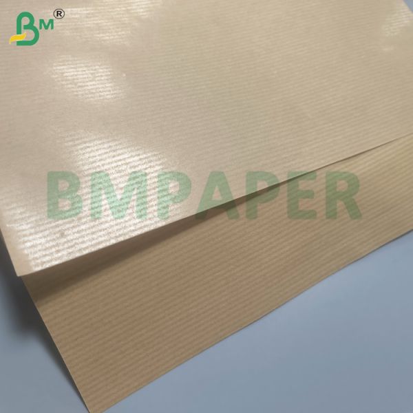 Machine Glazed ( MG ) Creped Kraft Paper 60gsm Unbleached Brown Color