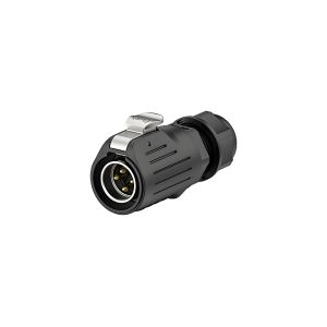 Buy cheap LP20 4-Core 20A Waterproof Connector IP68 Metal Plastic Flange Mount product