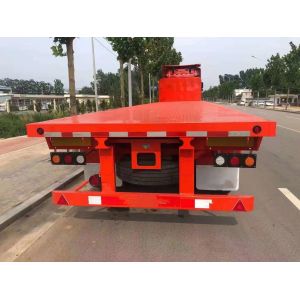 Buy cheap Triple Axle 12 Metre Flatbed 3 Axle Truck Trailers from wholesalers