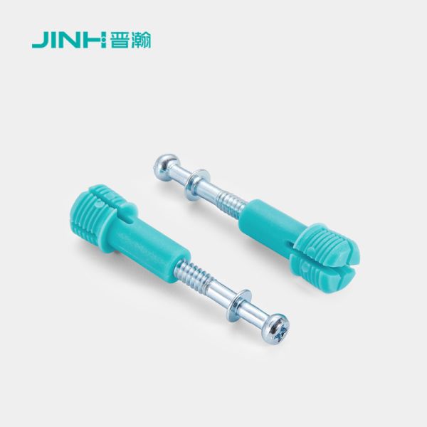 40mm Steel Minifix Connecting Bolts With Nylon Dowel, Furniture Cabinet