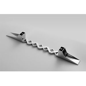 Buy cheap Modern Hardware Drawer Pulls Silver Kitchen Hollows Design FPJSDZ005-C from wholesalers