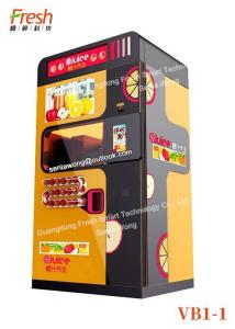 Buy cheap New blend juice Fresh Orange Juice Squeezing Automatic Beverage Vending Machine with large window cleaning systems product