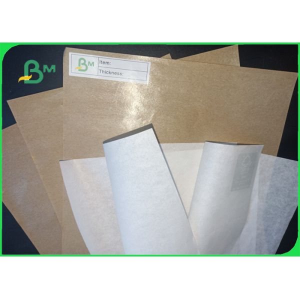 FSC & FDA white kraft paper 30gsm 40gsm FSC food grade one side coated white kraft paper in ream