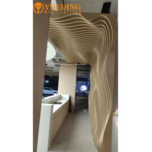 Buy cheap Irregular Shaped Aluminum Wall Panel Twisted Arc Column Wrapping Customized product