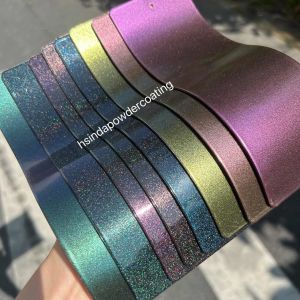 Buy cheap Metallic Electrostatic Powder Coating Illusion Transparent Colorful Glittering Spray Paint from wholesalers