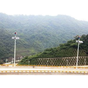 5600lm 60W Wind Powered Street Lights / Hybrid Solar Street Light Lead Acid