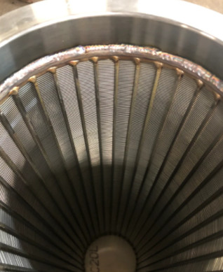 Buy cheap V Type 2x1m Wedge Wire Filter Element Solid Liquid Separation from wholesalers