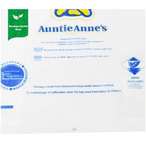 Buy cheap Custom design plant based compostable biodegradable HDPE soft loop handle plastic shopping bag, flexi soft loop handle p from wholesalers