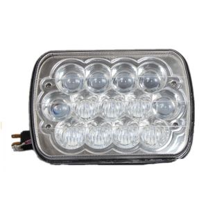 7 inch 5D Square LED work Lights white color with High / Low Beam 15pcs*3w