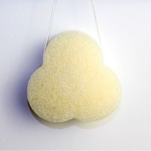 Buy cheap Tripetal Flower Brighten Face Lavender Konjac Sponge Mild Non Irritating from wholesalers