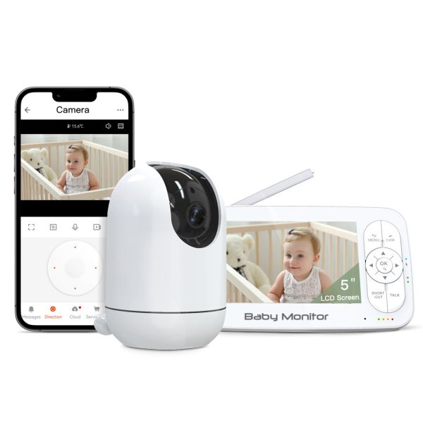 Buy cheap 5" 1280*720 Video Babyphone RGB Color LCD Wireless Infant Monitor with Temperature Sensor For Convenient Baby Monitoring from wholesalers