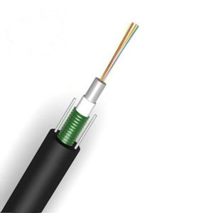 Buy cheap GYXTW Aerial Fiber Optic Cable Armoured 2 4 6 8 10 12 24 Core 1km from wholesalers