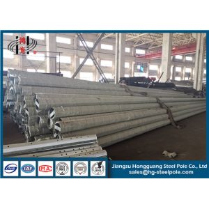 Buy cheap 30ft Polygonal Hot Dip Galvanized Pole With Min Yield Strength 345 Mpa from wholesalers