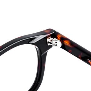 Tortoiseshell Round Acetate Glasses Frame With Optical Frame