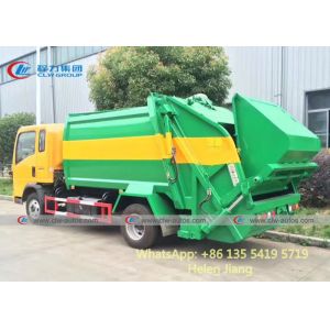 Sinotruk Howo 4x2 RHD 6M3 8M3 Rear Loader Compression Garbage Truck