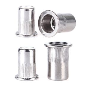Buy cheap Metric M3 M4 M5 M6 M8 M10 M12 Zinc and Wax Stainless Steel 304 316 Knurled Round Flat Head Blind Rivet Nut for Products product
