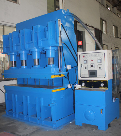 Quality Upper Pressure Vulcanizing Press Machine Table 2000X500mm Automatic Pressure , Exhaust for sale