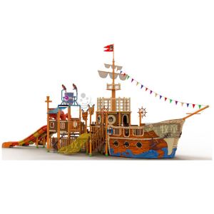 Buy cheap Fiberglass Material Water Playground Equipment / FRP Pipe Pirate Ship Slide from wholesalers