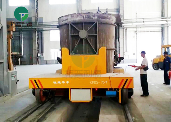 Buy cheap 55ton metal ore factory plant interbay transport railway guided power wagon from wholesalers
