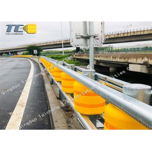 Buy cheap Polyurethane Roller Highway Crash Barrier Orange / Yellow Eco Friendly from wholesalers