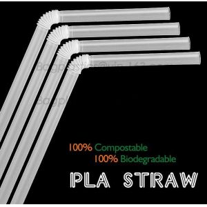 PLA straw biodegradable strawCorn starch 100% biodegradable non plastic drinking