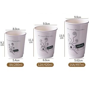 Buy cheap Wholesale 10oz Single Wall Food Grade Beverage Use Disposable Custom Printed Paper Coffee Cup from wholesalers