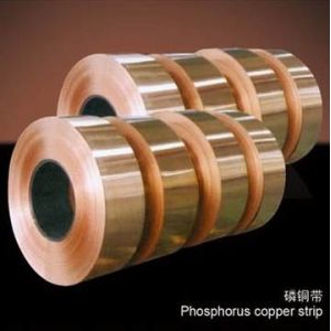 Buy cheap 0.03-3mm Copper Alloy Strip C5191 C51900 CuSn6 GB UNS JIS Phosphorus Copper Strip Coil from wholesalers