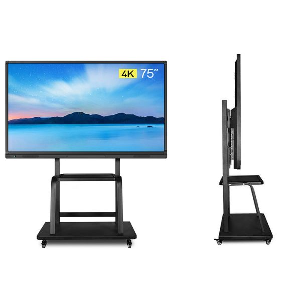 75 Inch LCD Touch Screen Kiosk Digital Whiteboard 1920 X 1080P Plug And Play