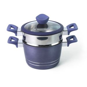 Buy cheap Purple Ceramic Coating12pcs 26cm 5.5mm Couscous Steamer Pots from wholesalers