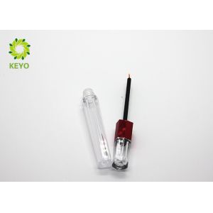 Square Crystal Empty Eyeliner Tubes , Clear Plastic Mascara Empty Container
