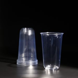 China 18OZ Customized PET Cups with Lids and Straws for Cold Beverages on sale