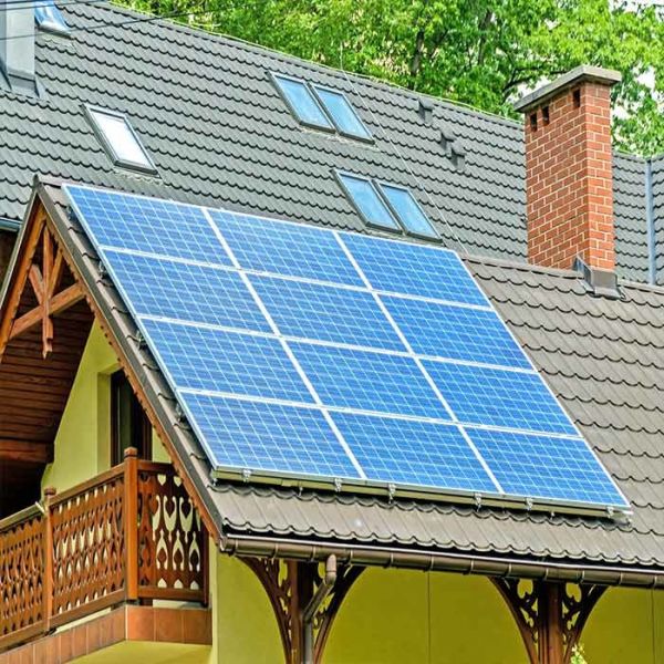 Quality Home Use On grid 10kw Anodized Roof Mount Solar Power Energy System for sale