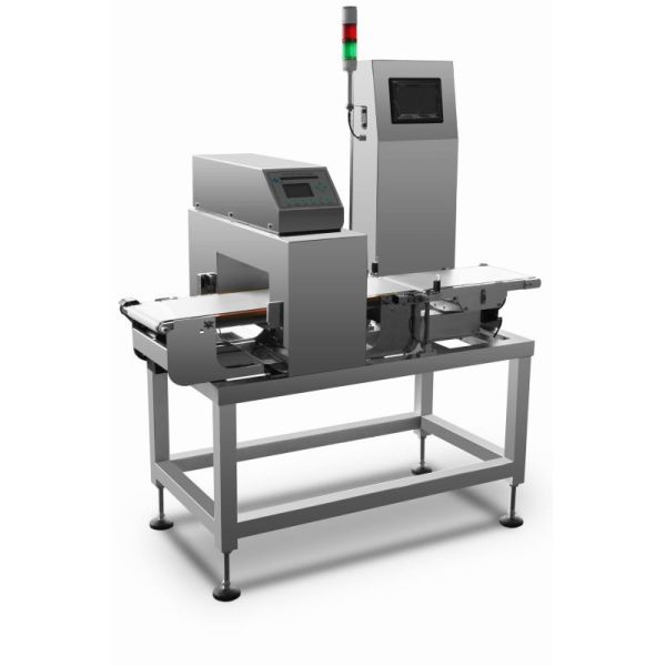 Buy cheap High speed combined metal detection and check weigher machine for metal detection and weight sorting process from wholesalers
