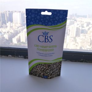 Buy cheap Matte White Hemp Seeds Resealable Packaging Bags , Plastic Pouch Packaging from wholesalers