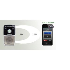 Bluetooth speakerphone hands free car kit with solar power