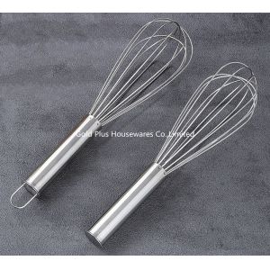 China Premium selection food grade stainless steel egg beater unique design corrosion resistant balloon manual whisk on sale